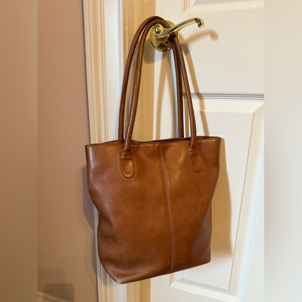 HOBO Brown Leather Tote Bag